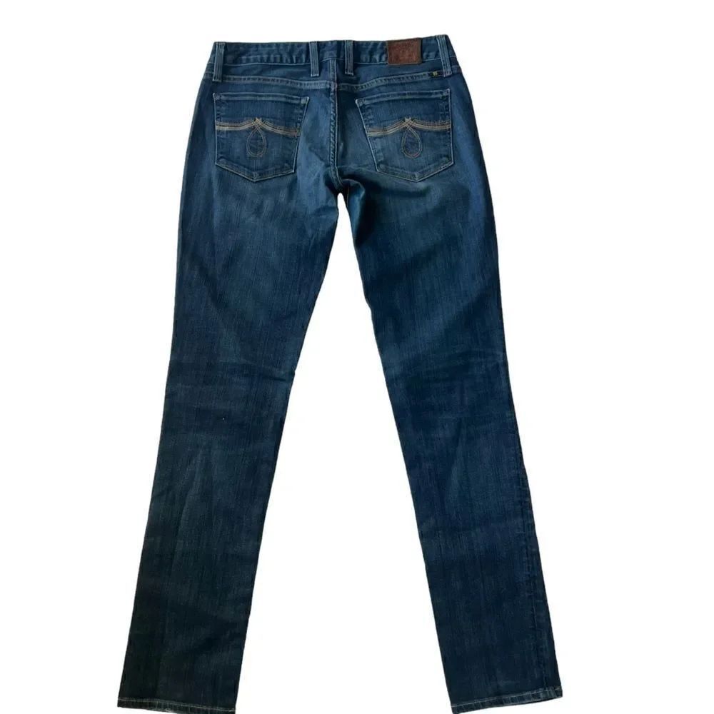 Lucky Brand Lolita Skinny Low Rise Medium Rinse Distressed Jeans sz 4